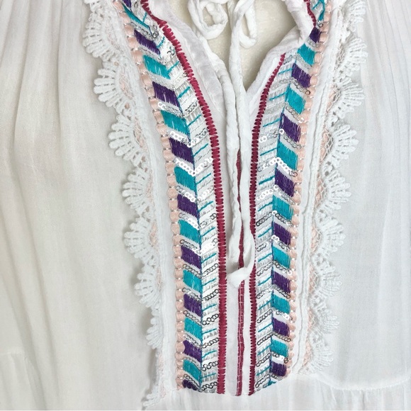 Made in Italy white peasant blouse - Picture 3 of 6